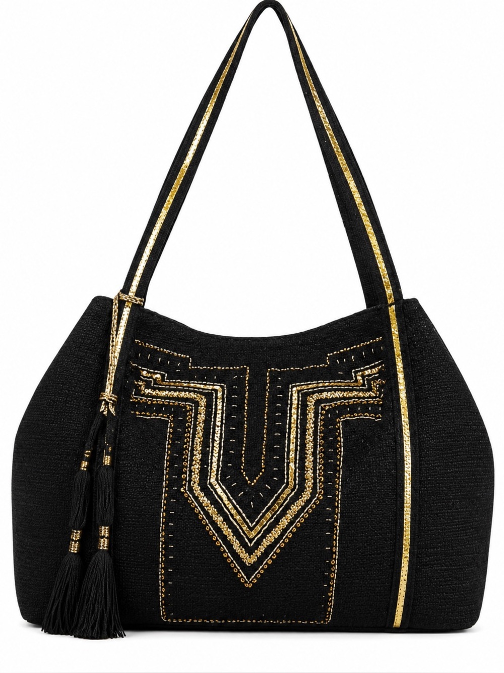Luxe Love Embellished Tote Bag